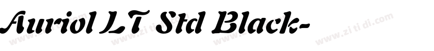Auriol LT Std Black字体转换